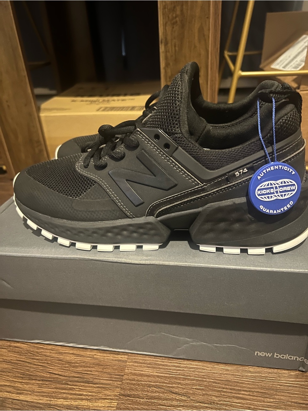 New Balance 574 Sport Men's Black Size 7